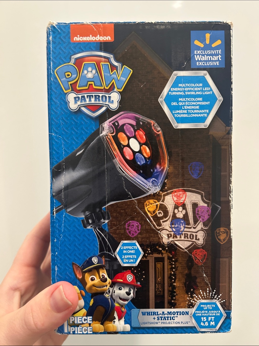 Nickelodeon PAW Patrol Whirl-A-Motion + Static Lightshow Projection.